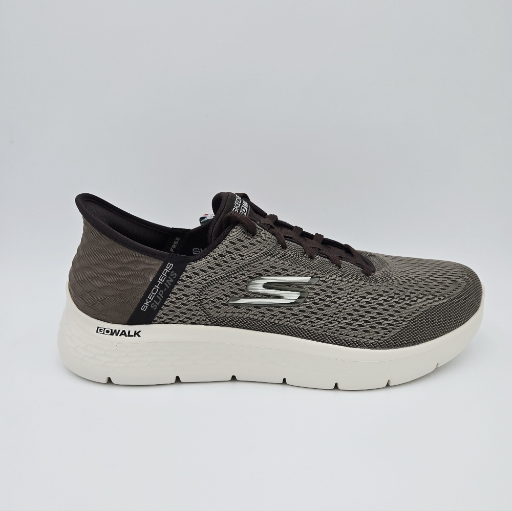 Skechers GO-WALK FLEX-NEW WORLD Bronw Men's Shoes 216505WW/BRN Extra Wide